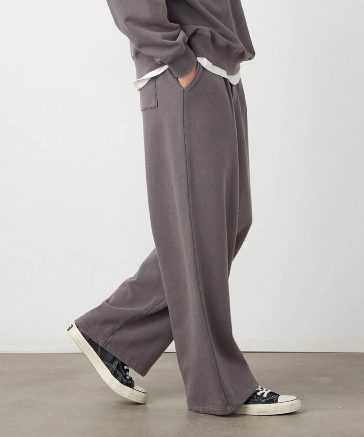 フロスト裏毛ワイドパンツ（55-03PO40-206）｜パープル&イエロー