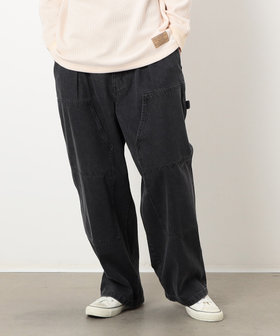 デニムダブルニーペインターパンツ（55-01PI03-204）｜パープル