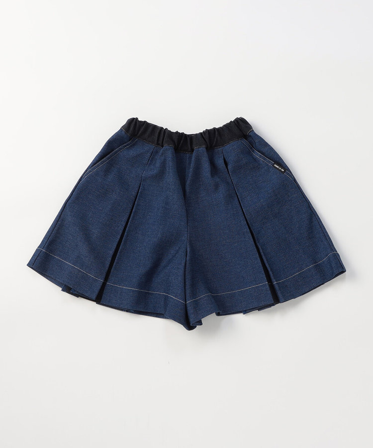 デニムライクストレッチ キュロットスカート（98-50FO32-206