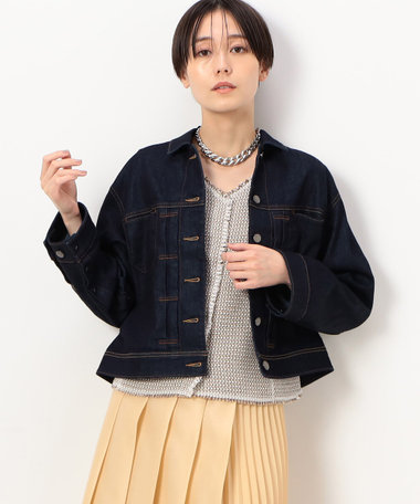中空ストレッチデニム デニムジャケット（01-11VC03-203）｜K.T キヨコ