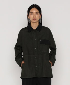 中空ストレッチデニム カバーオールジャケット（18-08VK05-205