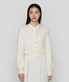 シャイニー畦編みニット カーディガン（10-01IK01-205）｜K.T キヨコ