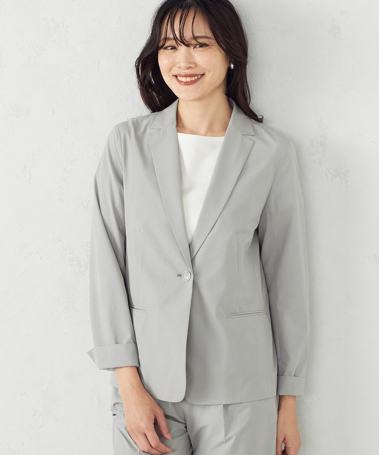 セットアップ対応】ウォッシャブル TEXBRID(R) テーラードジャケット